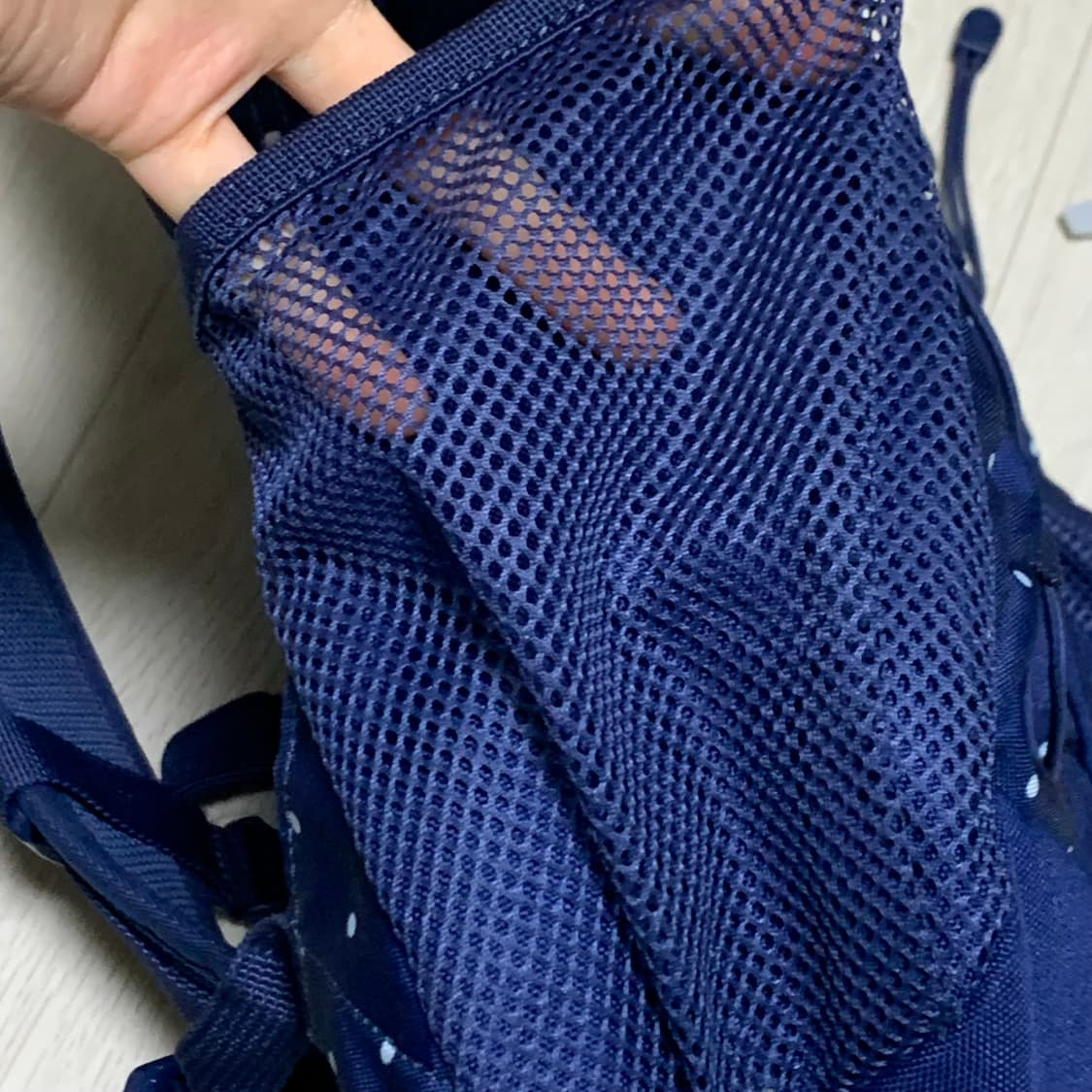 콜맨 네이비 도트 백팩 | 가방 일본 빈티지 하구미 모리걸 y2k 상품이미지9