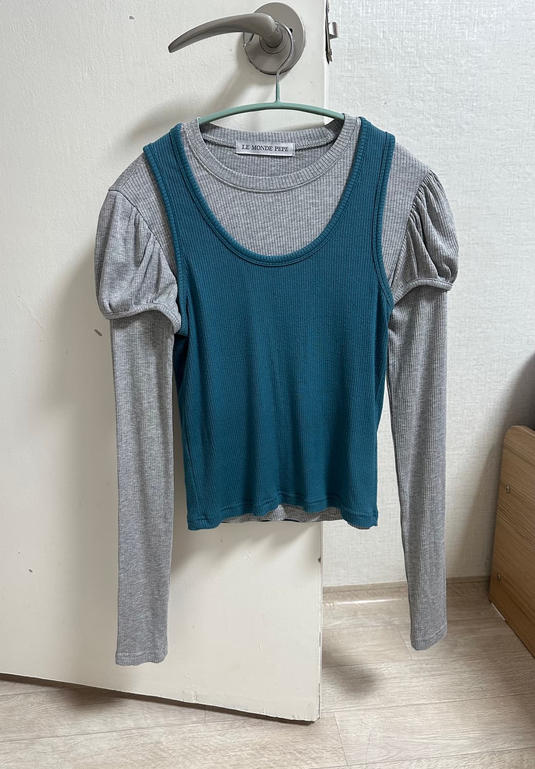 르몽드페페 퍼프 롱슬리브 티셔츠 나시 세트 상품이미지5