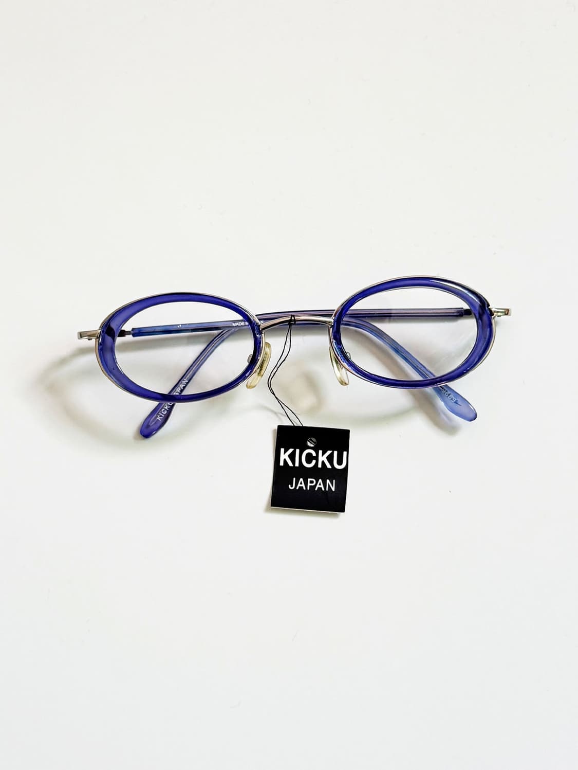 90s KICKU JAPAN 라운드 오벌 콤비네이션 빈티지 안경 상품이미지1