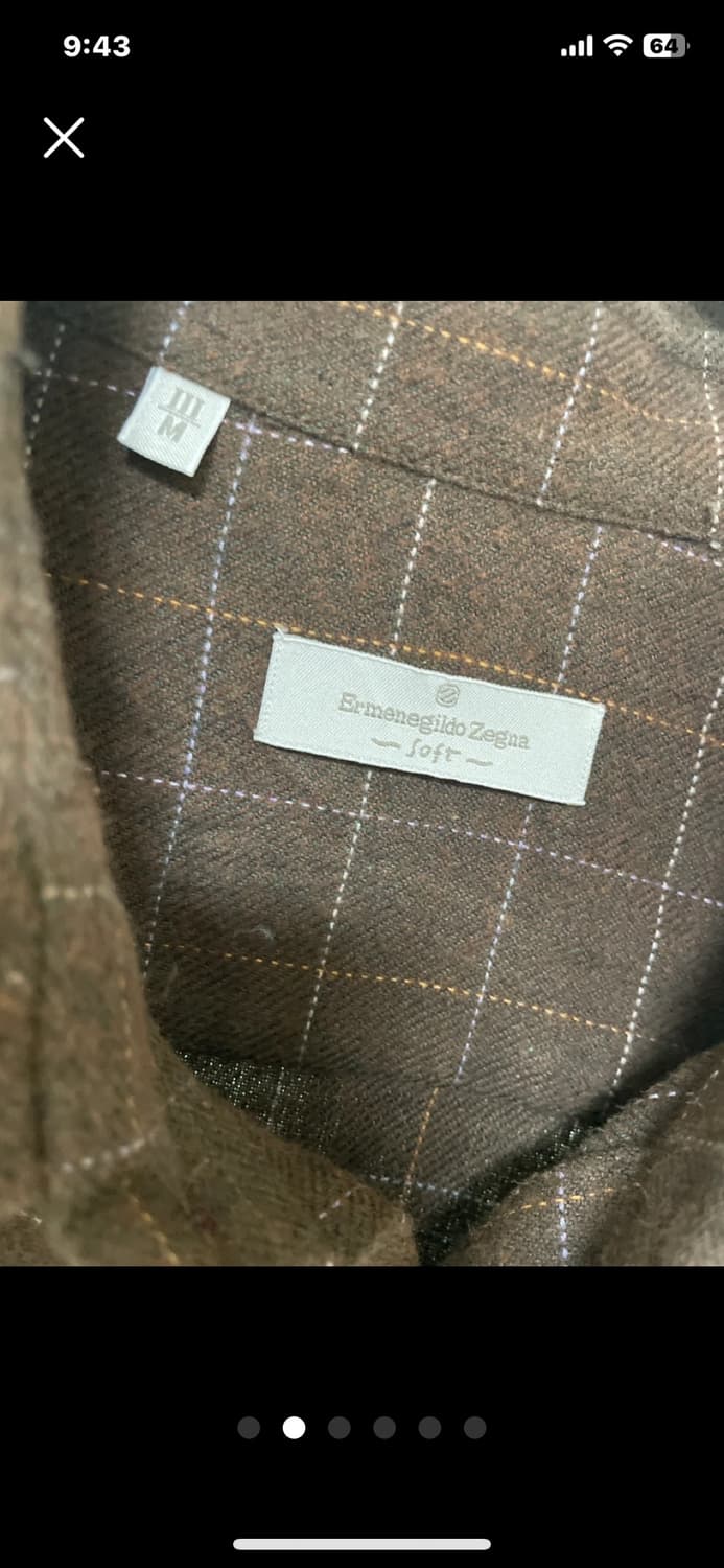 에르메네질도제냐 초콜릿색 셔츠 상품이미지2