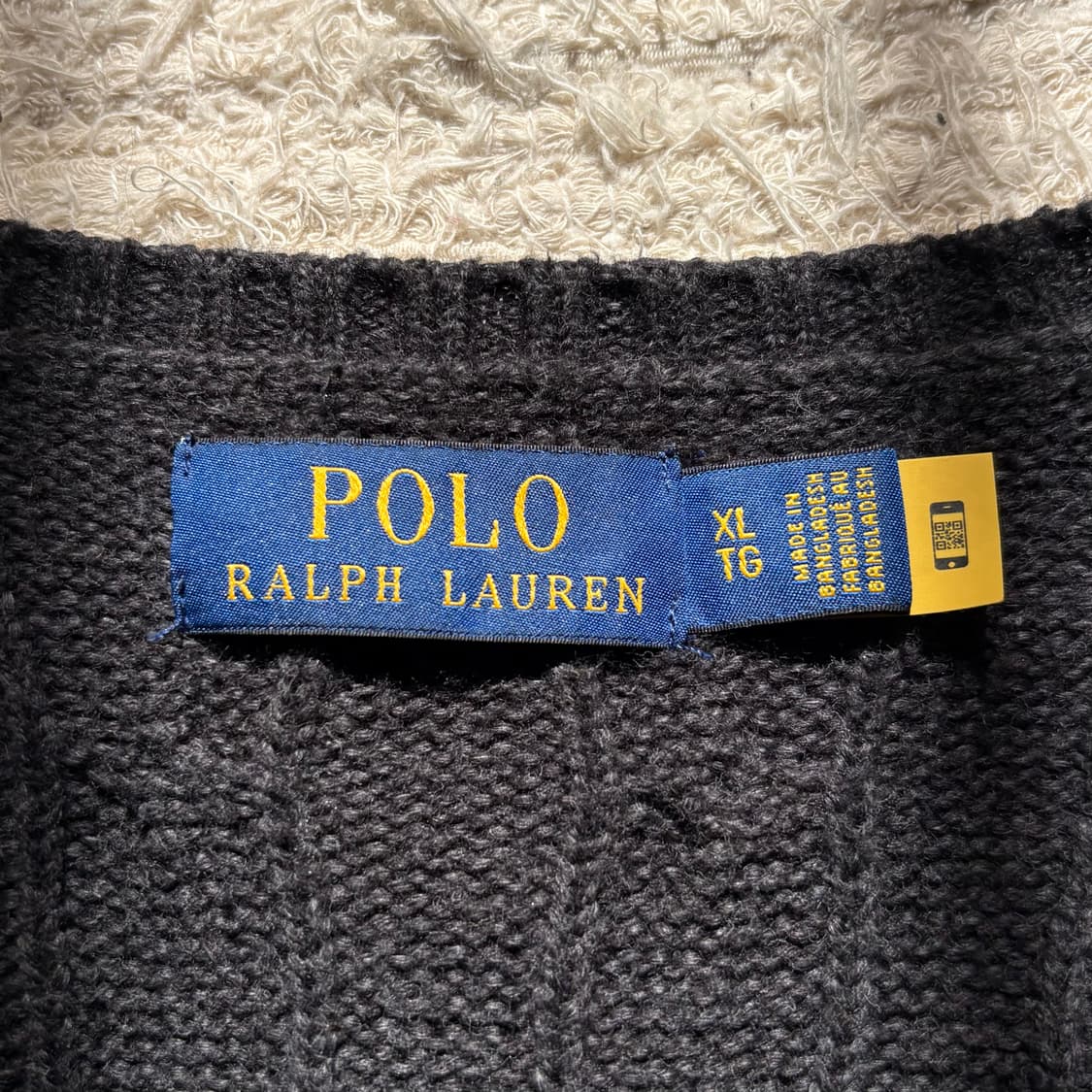 폴로 랄프로렌 꽈배기 신형 베스트 니트 XL 상품이미지7