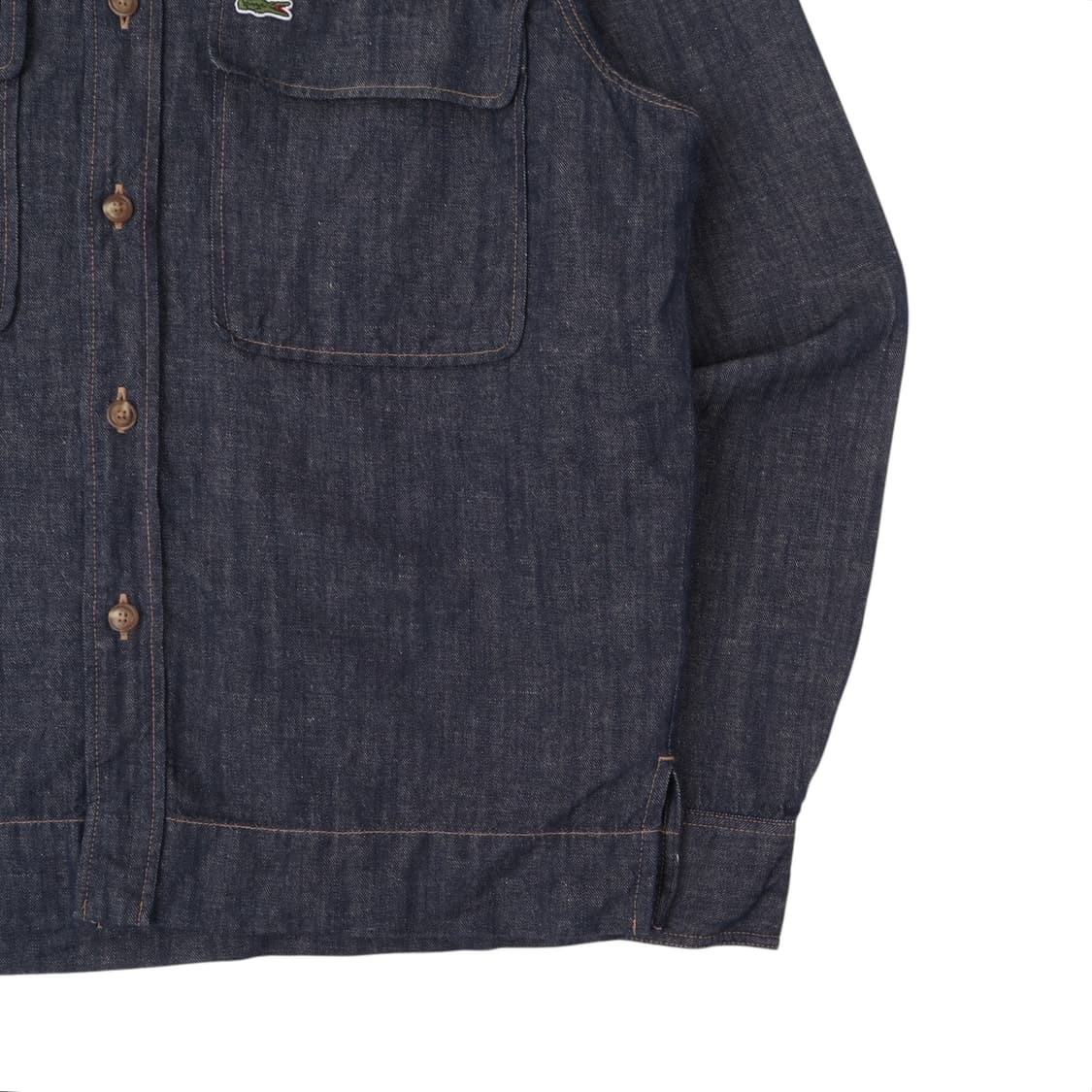 라코스테 데님 프론트포켓 오버 셔츠 상품이미지4