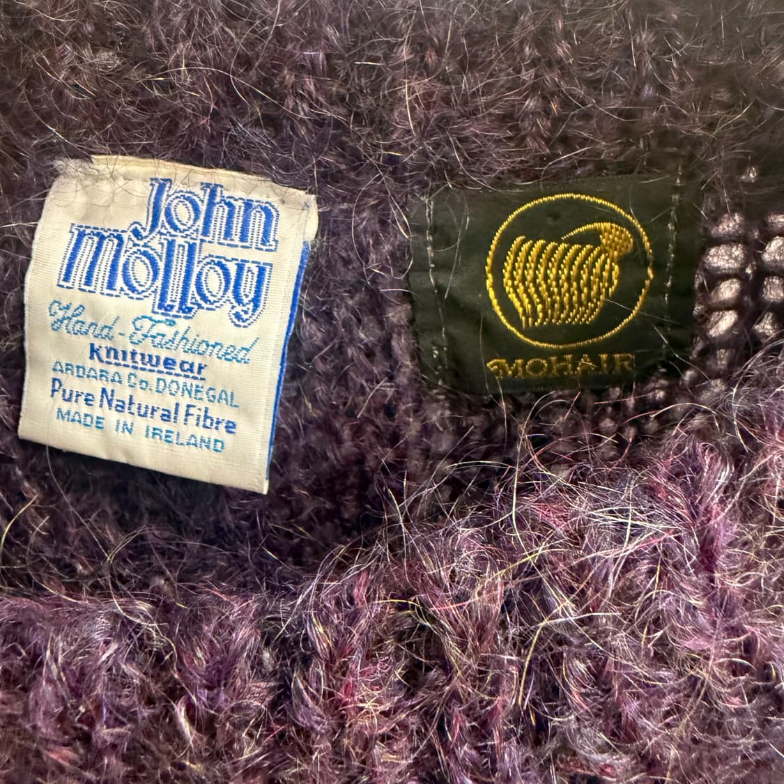 90S John Molloy 라운드넥 모헤어 니트 상품이미지2