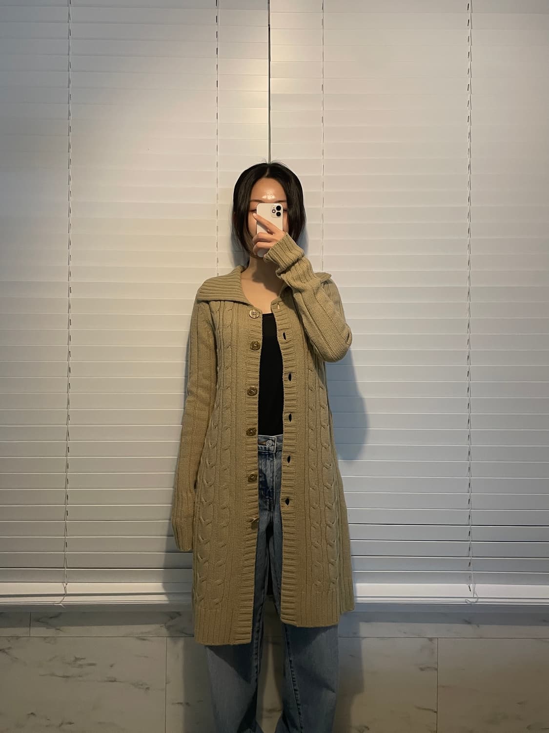 MCM 롱 니트 가디건 상품이미지2