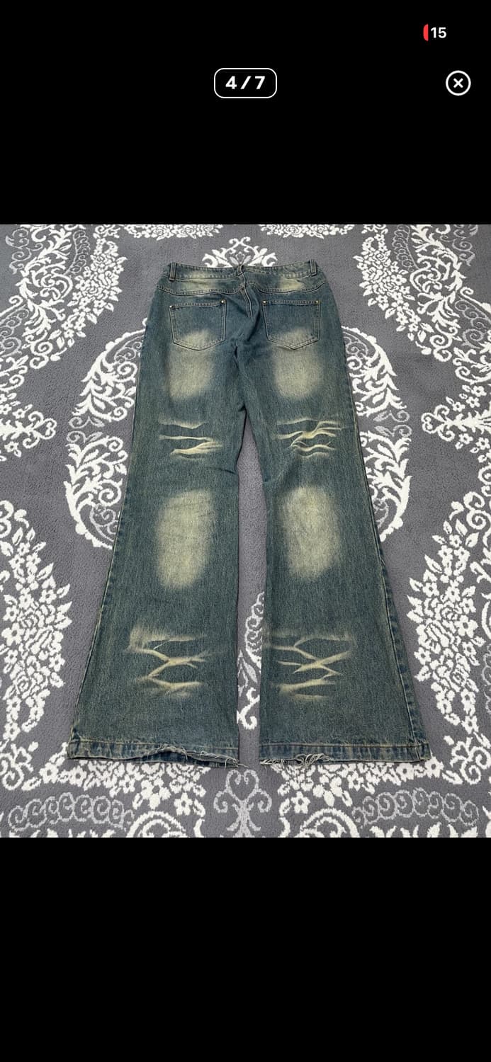 위세임랩 페인팅 부츠컷 데님 상품이미지2