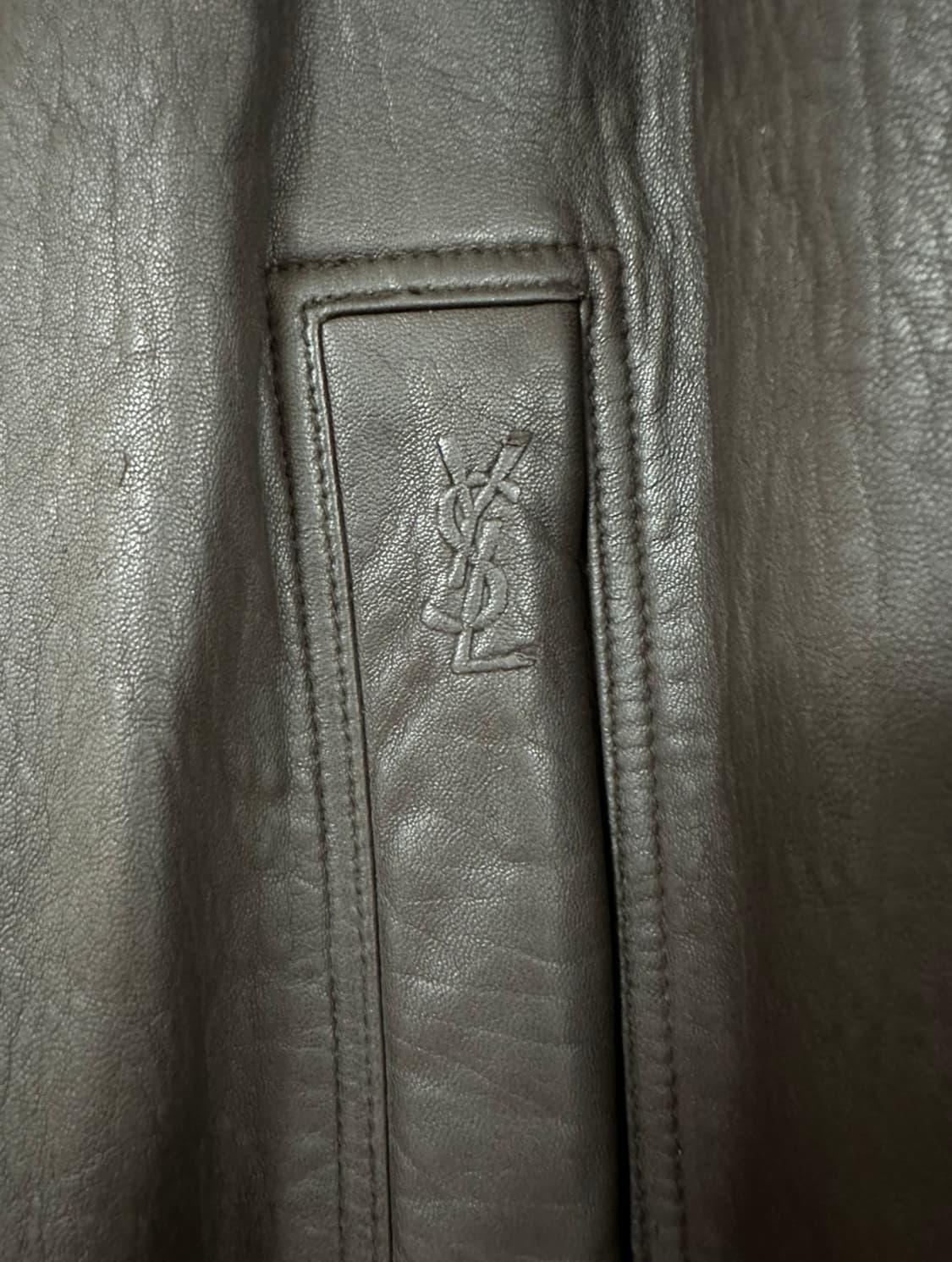 YSL 입생로랑 딥브라운 양가죽 자켓 상품이미지4