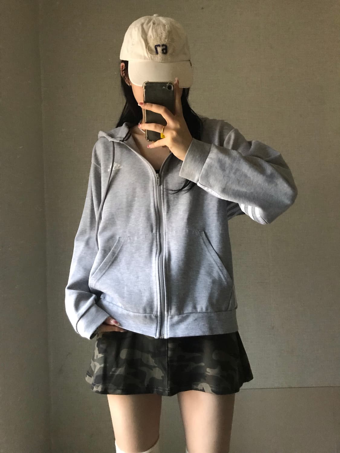 아디다스 그레이 후드집업 상품이미지3