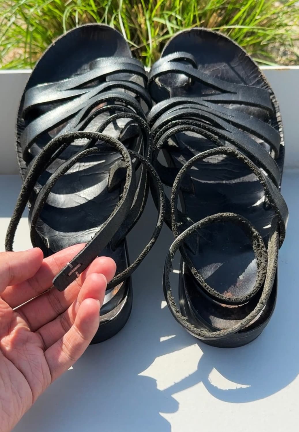 Ma+ Maurizio Amadei Black Leather Sandal 상품이미지4