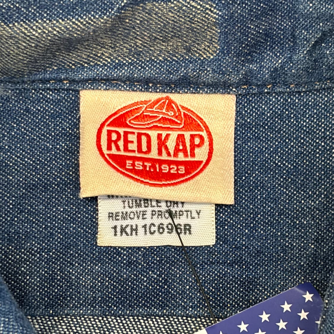 00s 미국 빈티지 레드캡 워크 청남방 데님셔츠 상품이미지5
