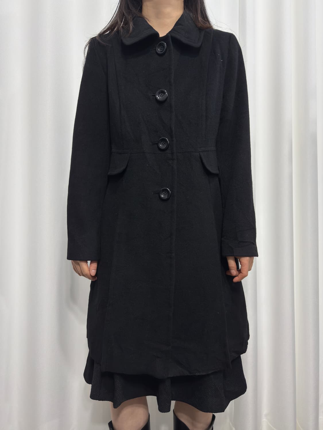 style com button coat 상품이미지2