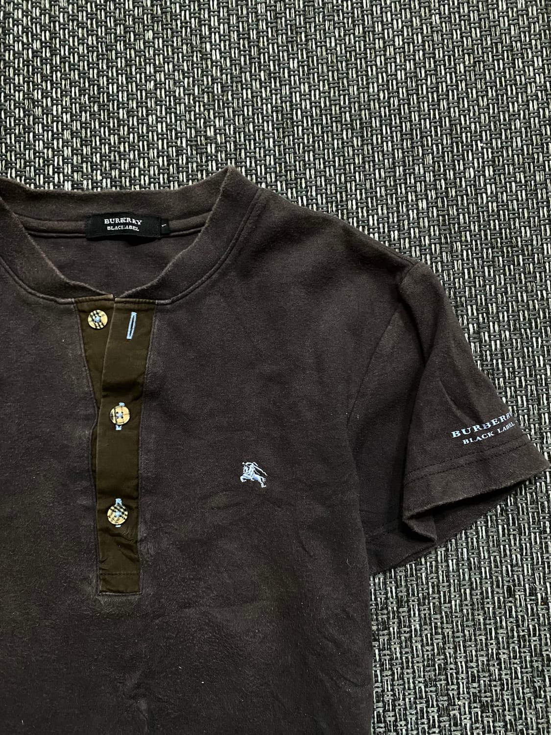 [Burberry]Black Label Logo Print Brown T 상품이미지2
