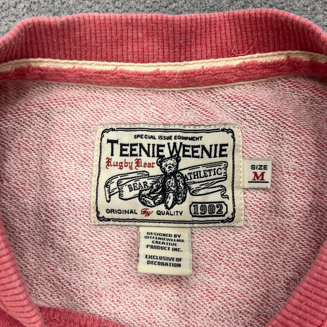 M 티니위니 곰돌이 맨투맨 핑크 상품이미지4