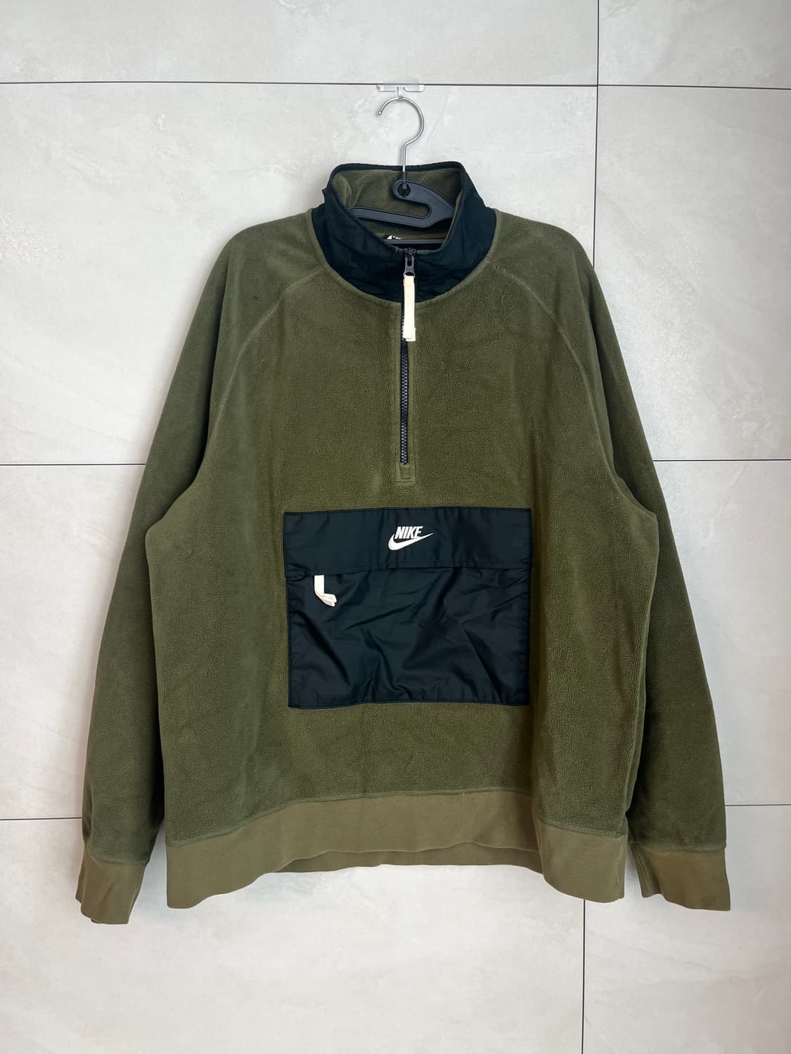 [2XL] 나이키 플리스 하프집업 카키 상품이미지1