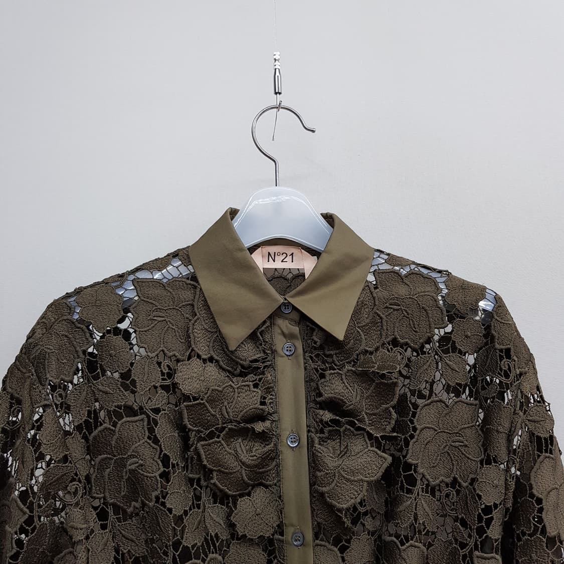 넘버투애니원 플라워 레이스 셔츠라인 롱 원피스 36사이즈 상품이미지3