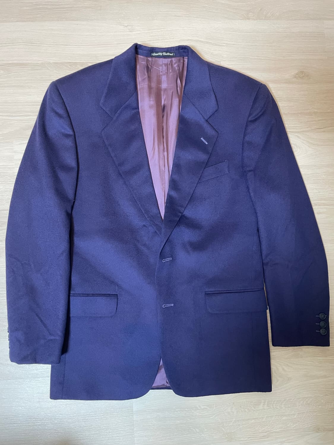 캐시미어 100% 퍼플 블레이저 IT46 상품이미지1