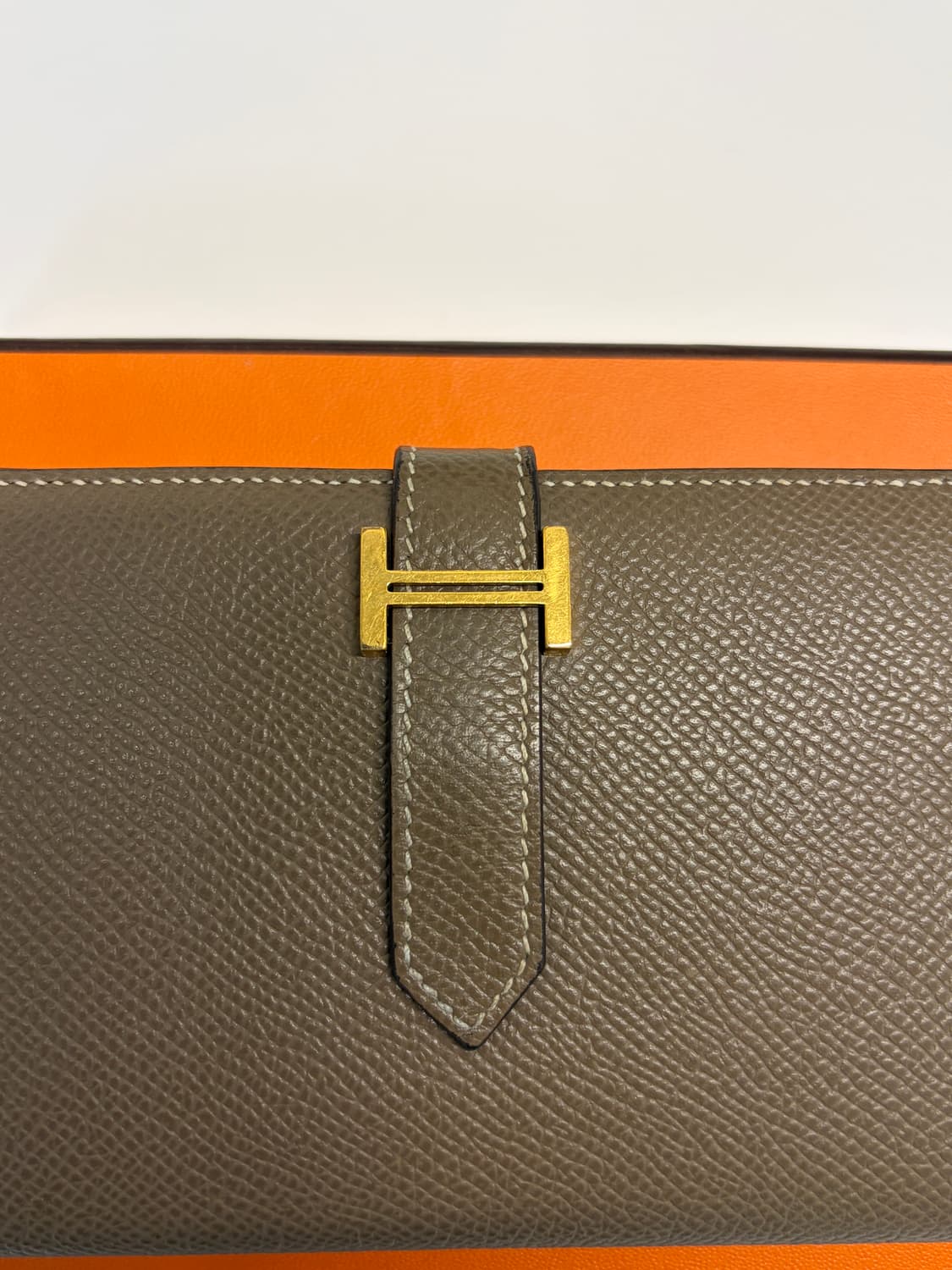 에르메스 베안 장지갑 에토프 금장 U각인 상품이미지4