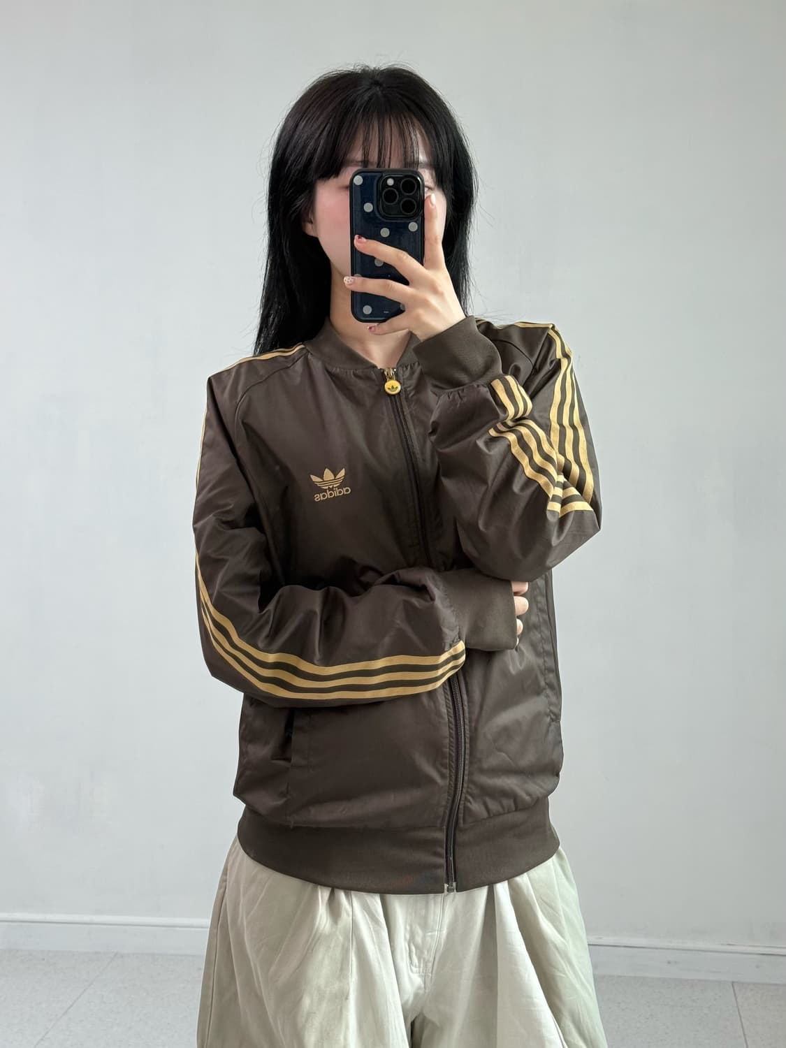아디다스 올드스쿨 브라운 바람막이 상품이미지1