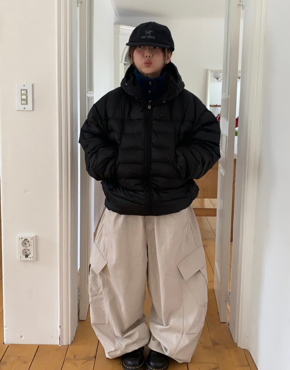 마이유스 패딩 블랙 상품이미지4