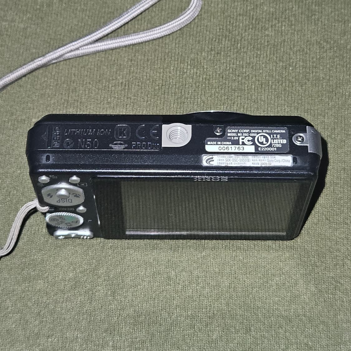 소니 사이버샷 dsc S950 빈티지 디카 판매합니다 상품이미지4