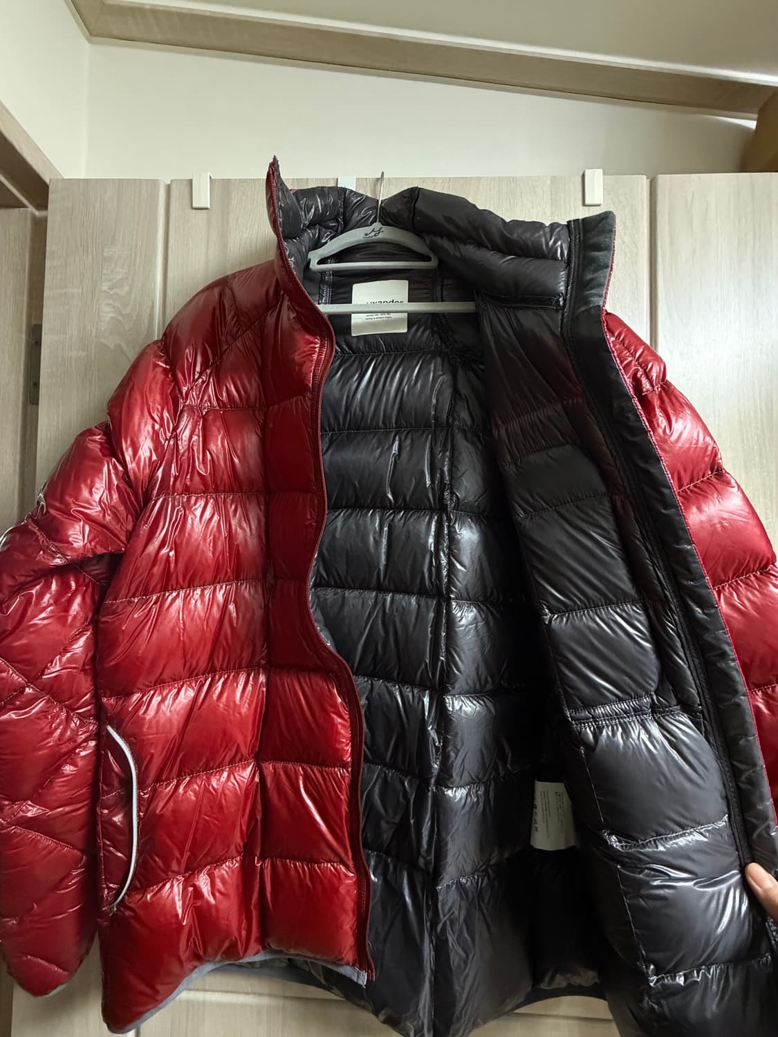 앤드원더 다이아몬드 스티치 다운자켓 RED (4size) 상품이미지3