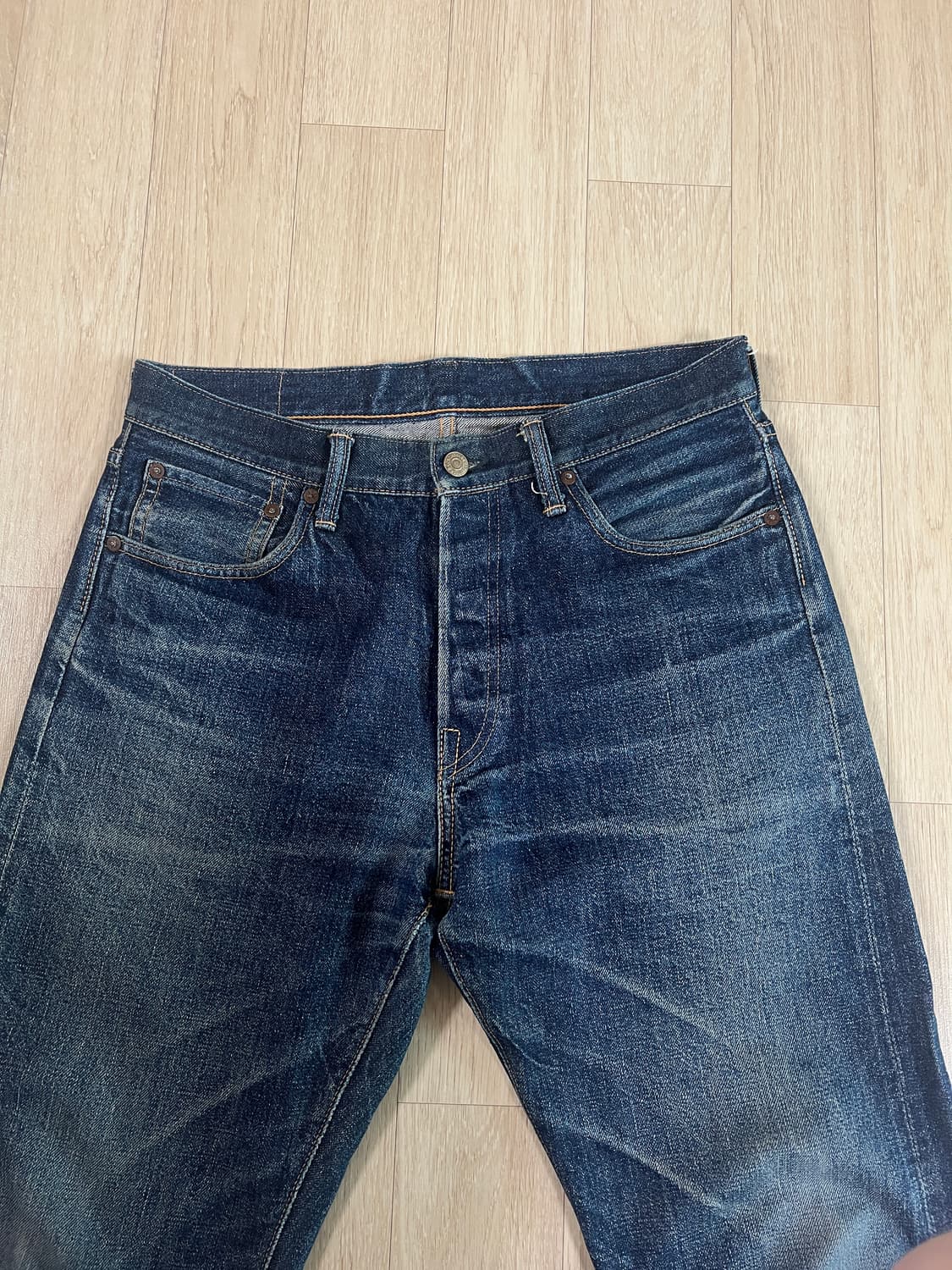 웨어하우스 800 페이드 셀비지 데님 팬츠 33 / 32  상품이미지3