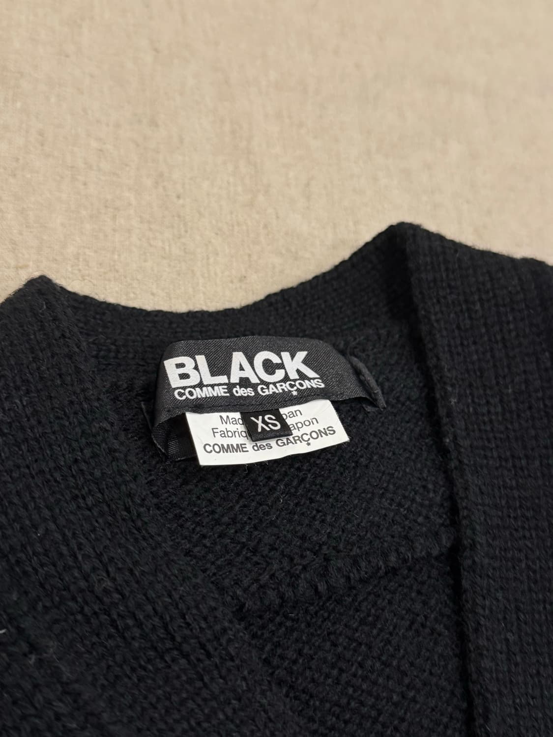 꼼데가르송 블랙 20aw 레이어드 가디건 상품이미지5