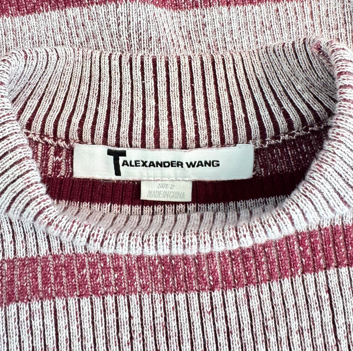 ALEXANDER WANG 알렉산더왕 버건디 립 니트 원피스 2 상품이미지7