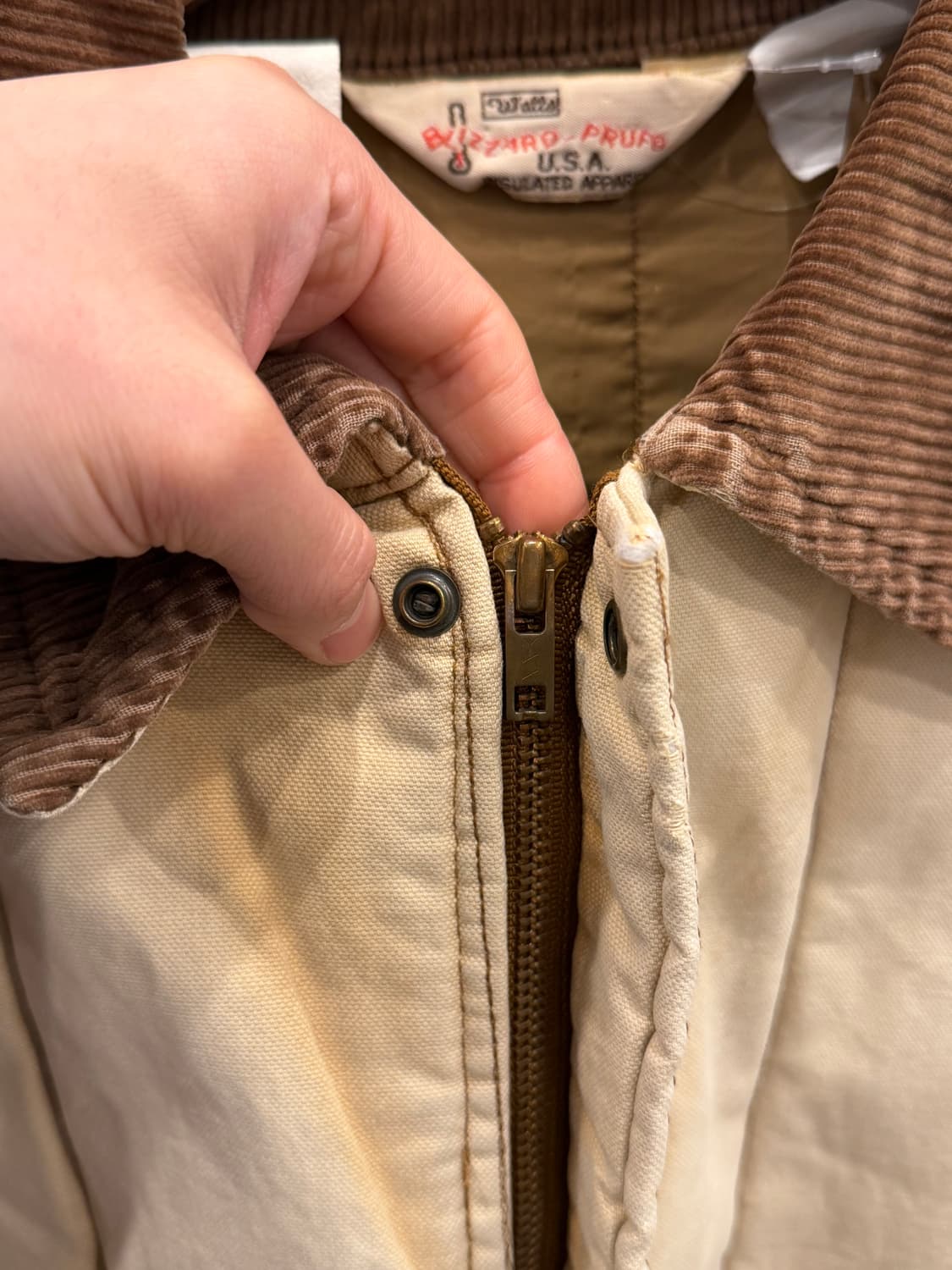 80-90s Walls 월즈 덕 캔버스 퀼팅 워크 자켓 (USA) 상품이미지3