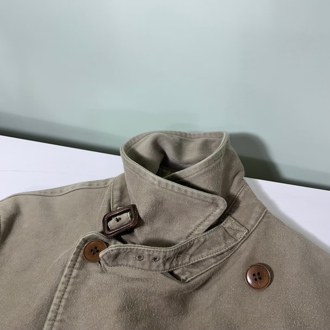 M 재팬빈티지 JPN 빈티지워싱 밀리터리복각 코튼 더블 피코트 상품이미지4