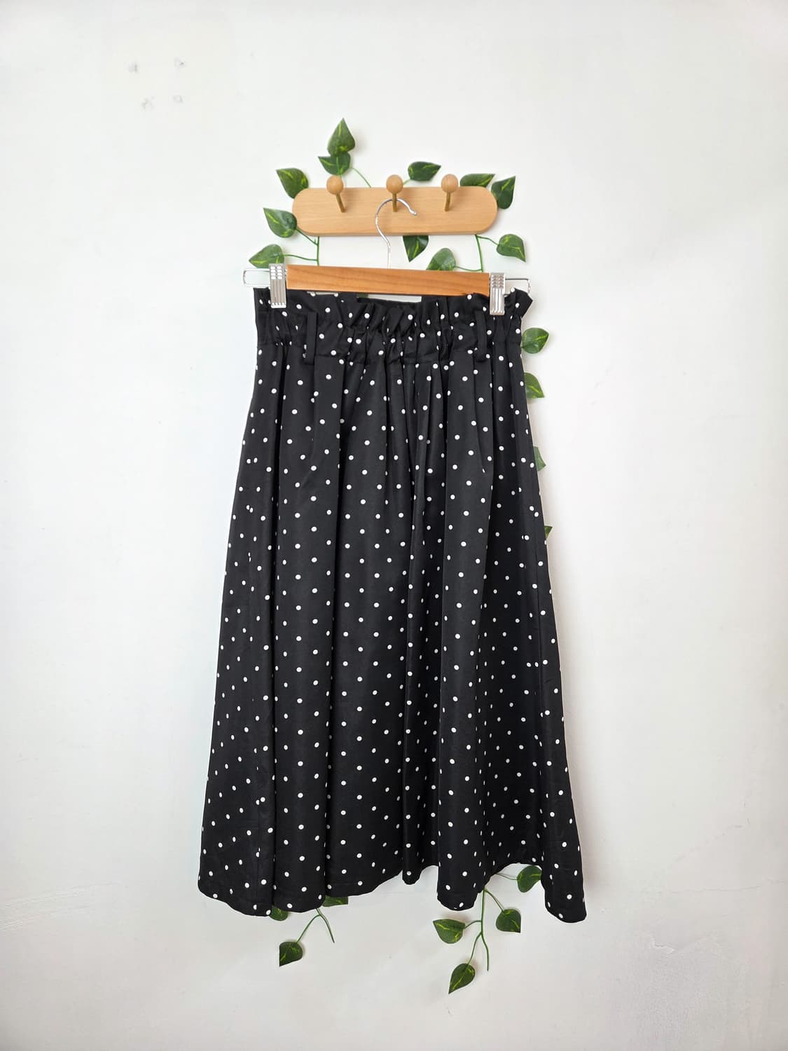 도트 미디 스커트 상품이미지4