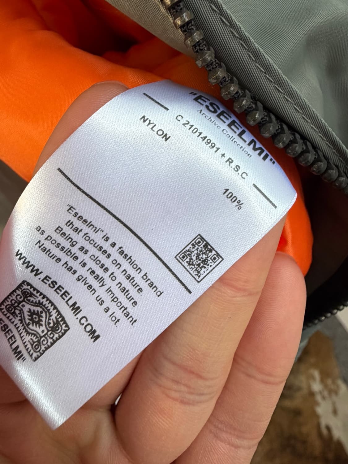 에씰미 CWU 45/P 봄버 자켓 상품이미지7