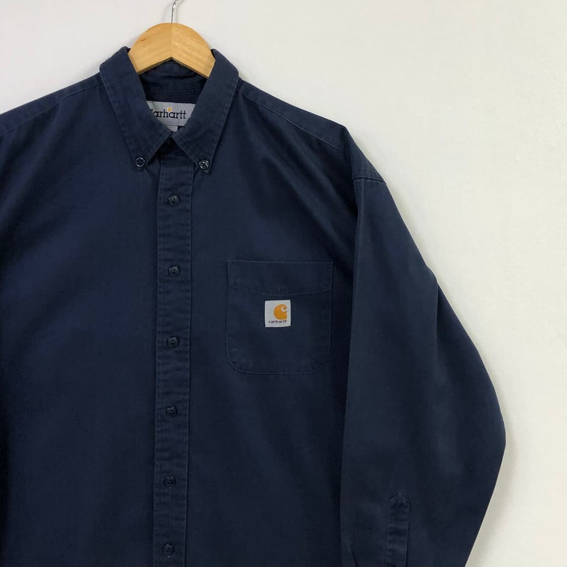 XL 칼하트 네이비 워크 셔츠 상품이미지1
