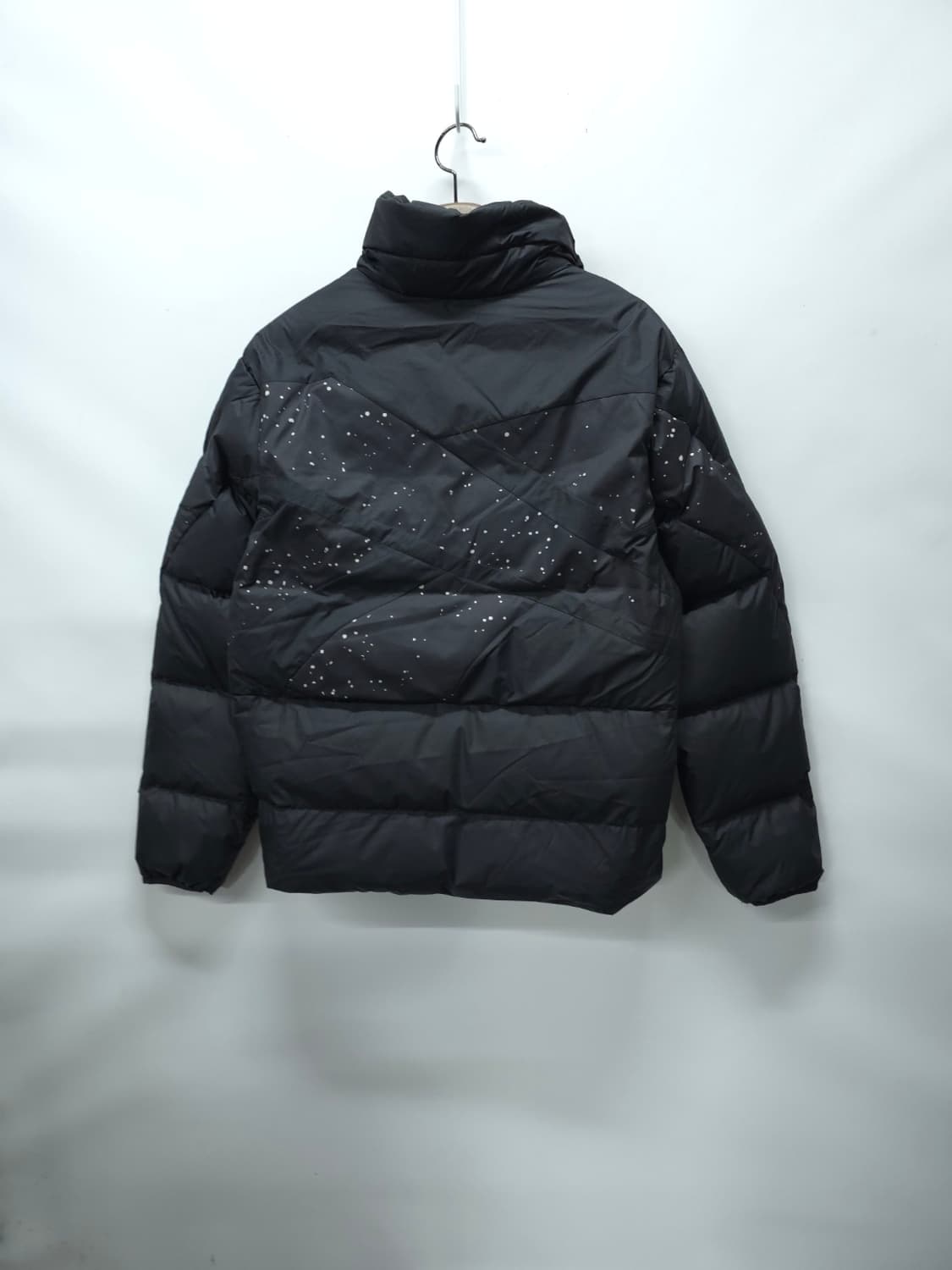 리복 벡터 로고 블랙 덕다운 오리털 숏패딩 상품이미지3