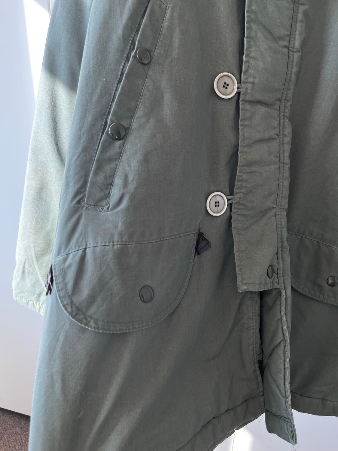 NB3 밀리터리 카키 야상 누빔 패딩 점퍼 상품이미지9