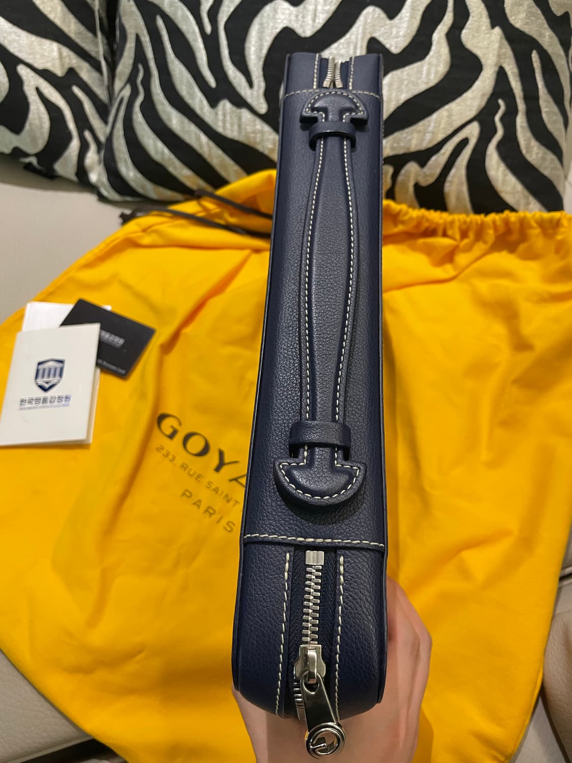 고야드 콤파뇽 유니버셜 서류가방 스페셜 네이비 상품이미지3