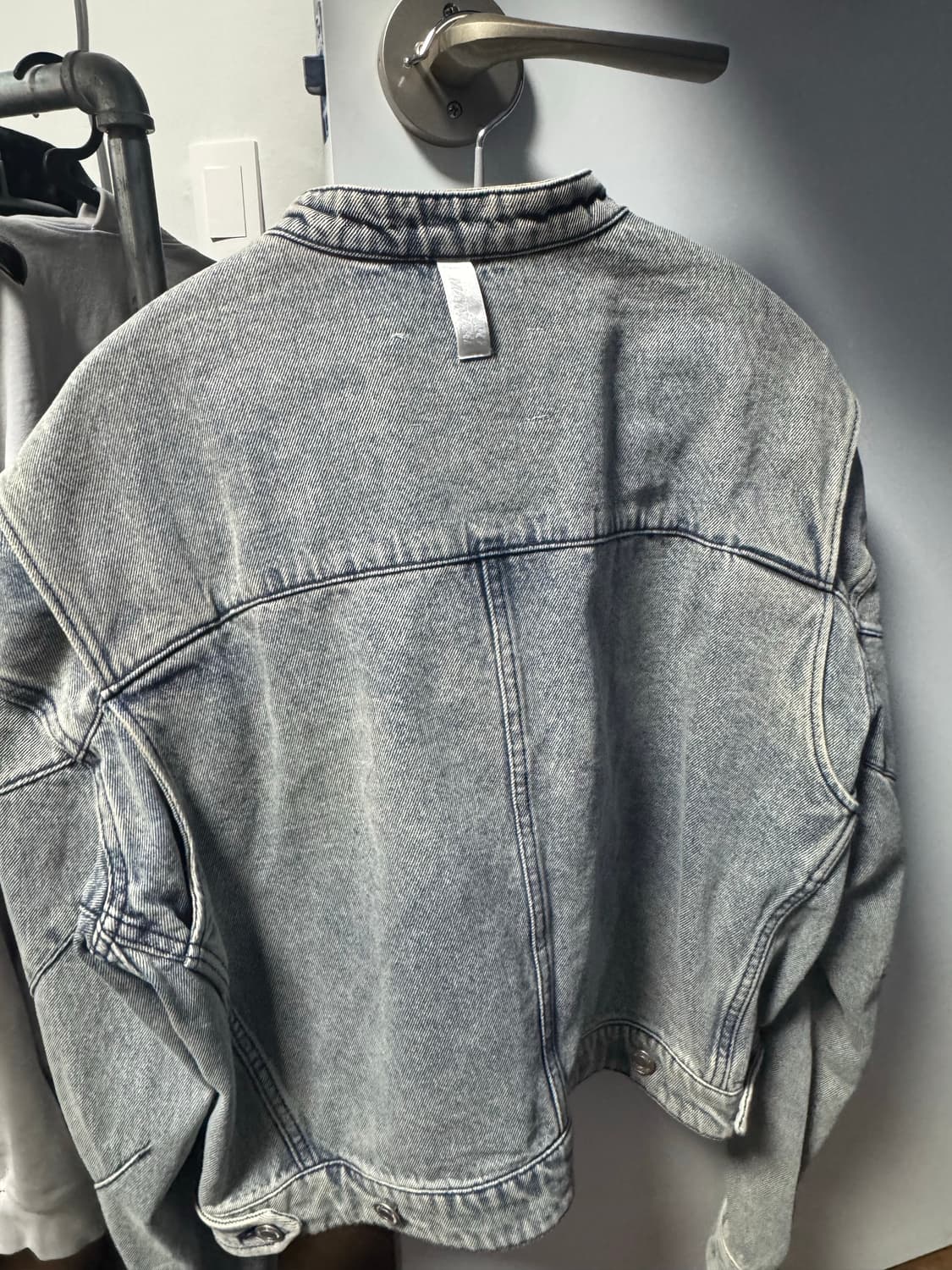(정가 20만원) 노매뉴얼 T.I.D 데님 라이더 자켓 M 상품이미지3