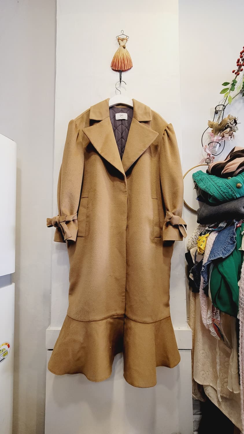 Love for robe 울 캐시미어 프릴코트 상품이미지4