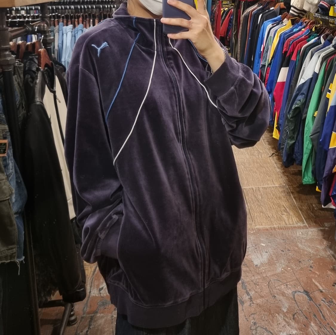 [Hi] puma 푸마 벨로아 벨벳 져지 퍼플 상품이미지3