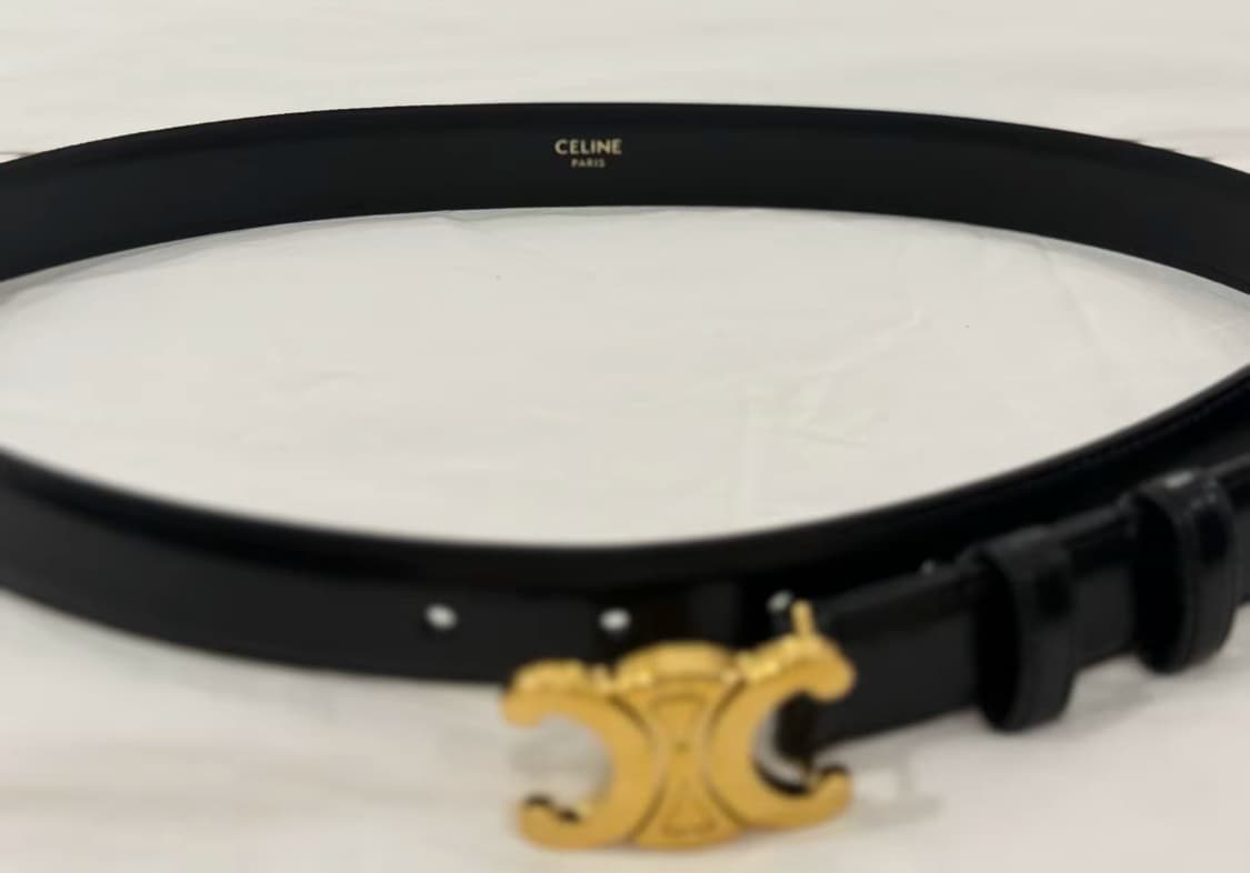 셀린느 틴 트리옹프 벨트 토리옹 레더 블랙 상품이미지2