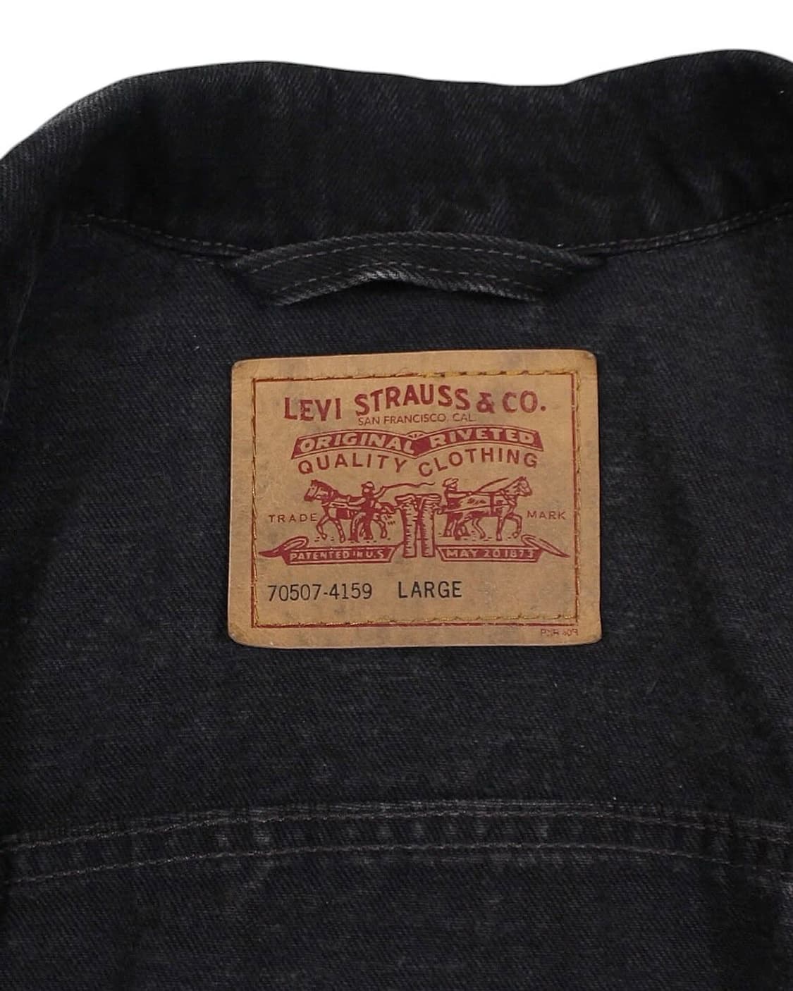 1997 USA 리바이스 70507-4159 블랙 데님 자켓 빈티지 미제 상품이미지5