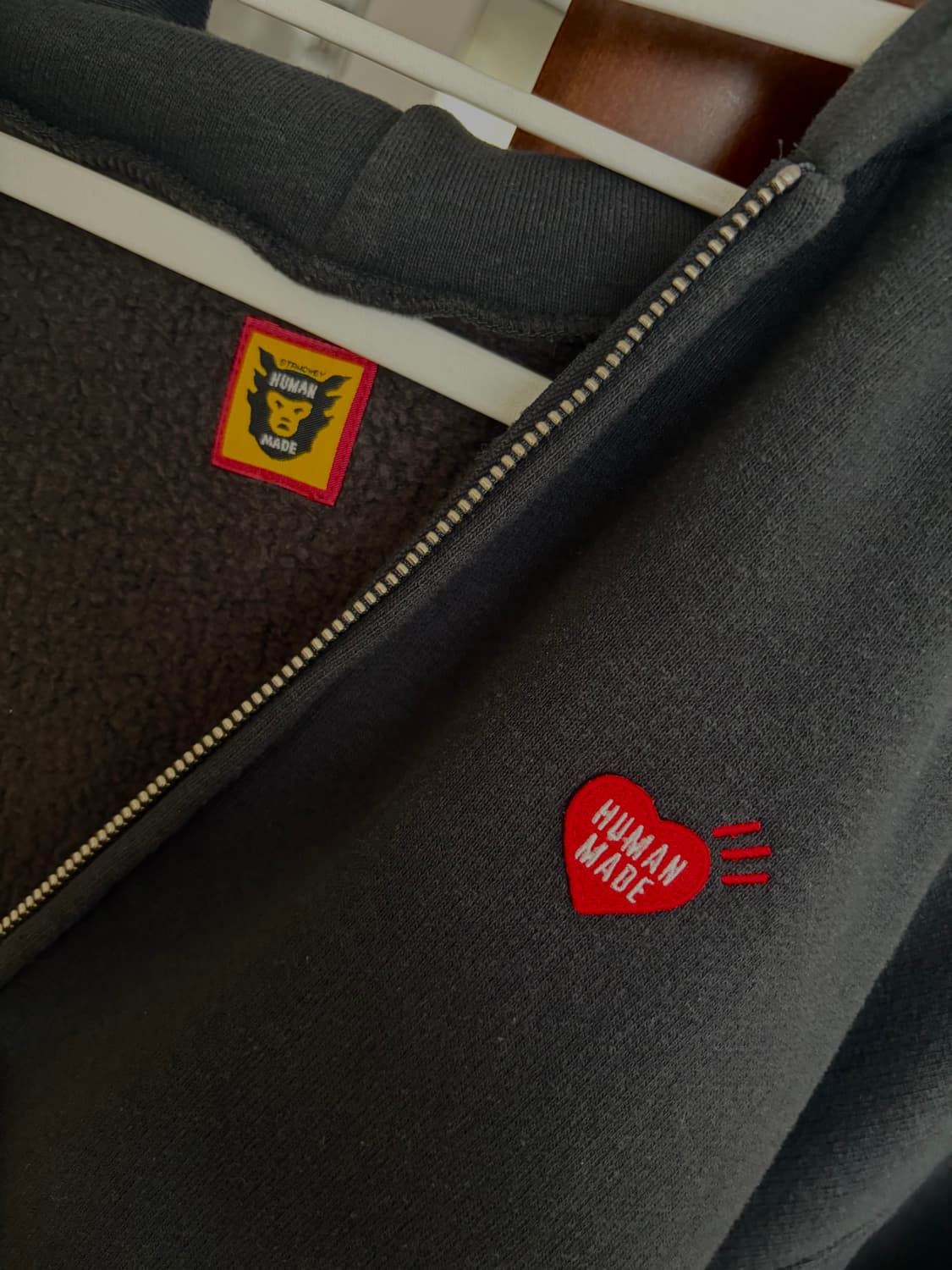 휴먼메이드 후드집업 블랙 L사이즈 상품이미지4