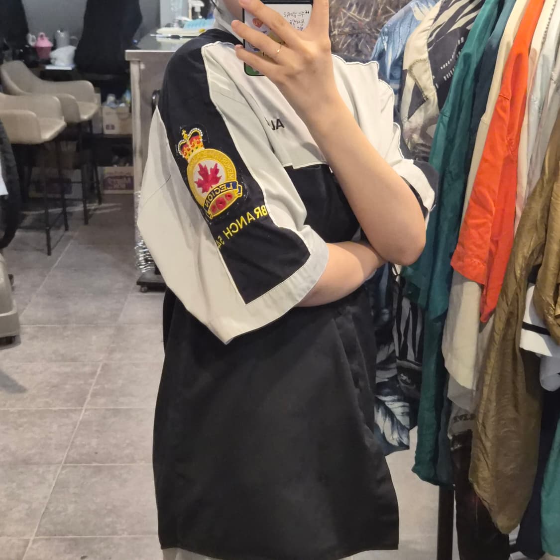 [NO.9] 빈티지 펑키 캐나다 왕립군인회 다트팀 반팔셔츠 상품이미지3