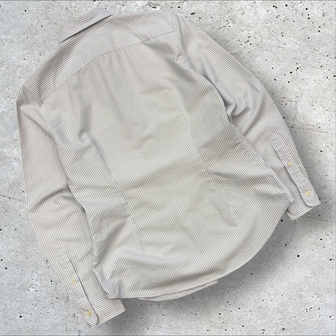 [M] 폴로 랄프로렌 커스텀핏 블루 스트라이프 셔츠 D152 상품이미지2