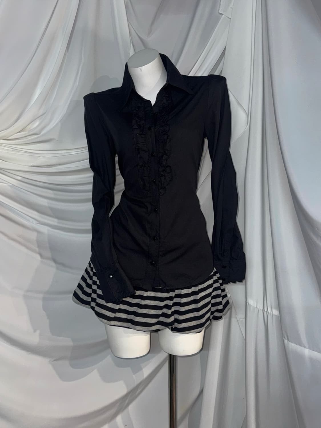 Liz LISA 리즈리사돌 무채색 갸루펑크데일리 갸펑 코디세트 상품이미지6