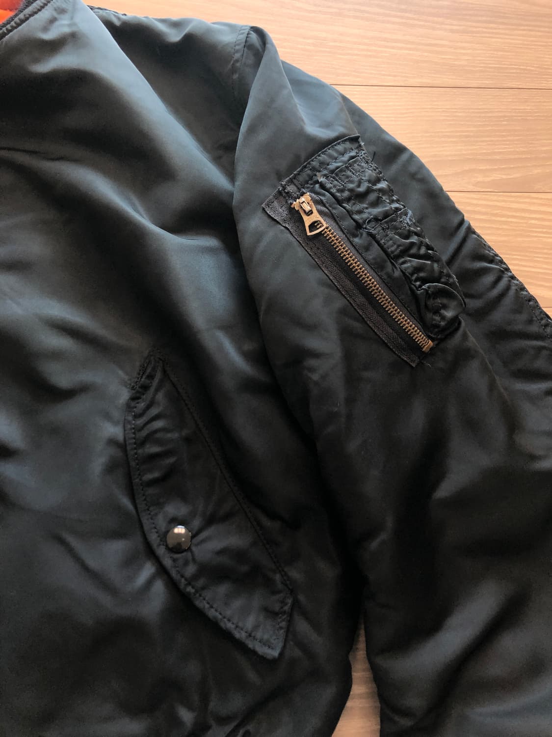 90s alpha ma-1 블랙 L 상품이미지5