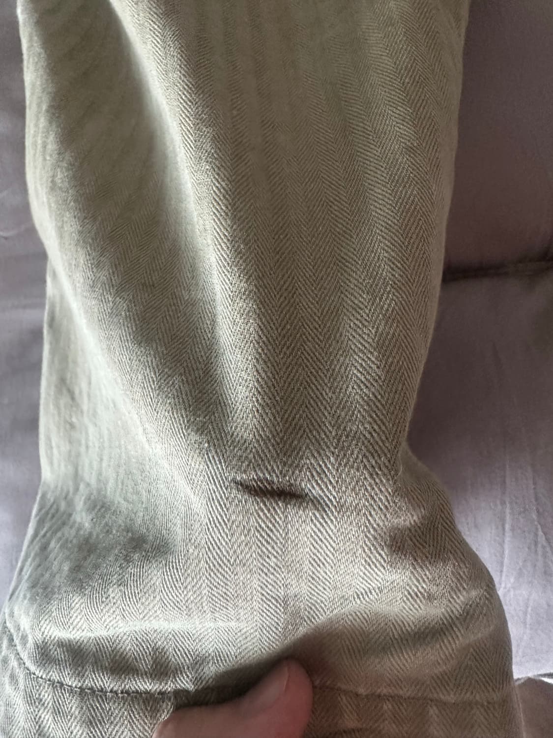 캐피탈 설퍼라이즈드 헤링본 이지 베이커 팬츠 스터드 리메이크 카키 상품이미지5