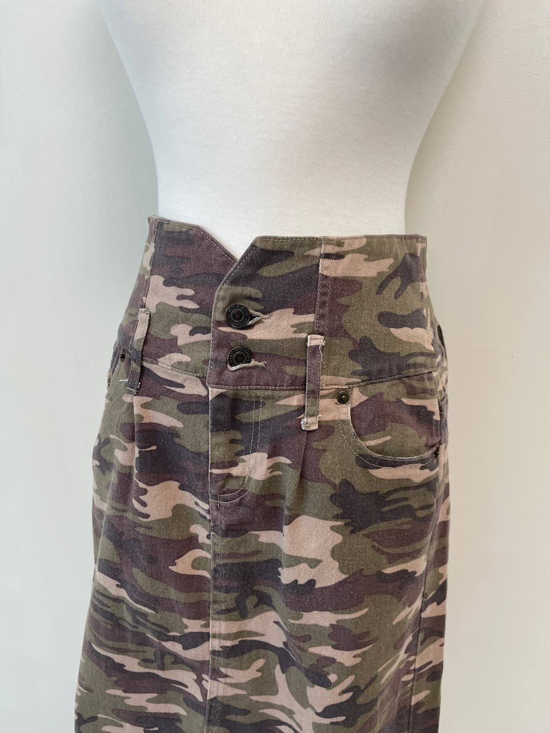빈티지 밀리터리 카모 스커트 J03908 상품이미지2