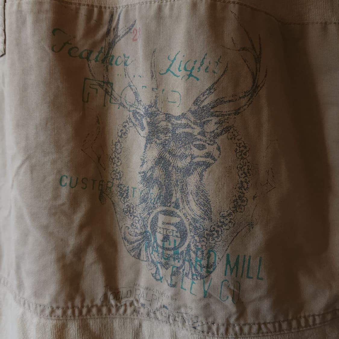 00s 폴로 랄프로렌 긴팔 카라티 럭비 맨투맨 애니멀 프린팅 사파리 M 상품이미지5