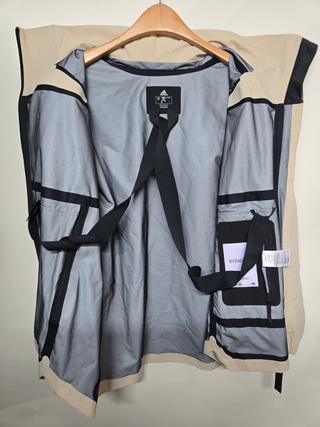 아디다스 마이쉘터 레인 자켓  3XL 그레이 상품이미지4