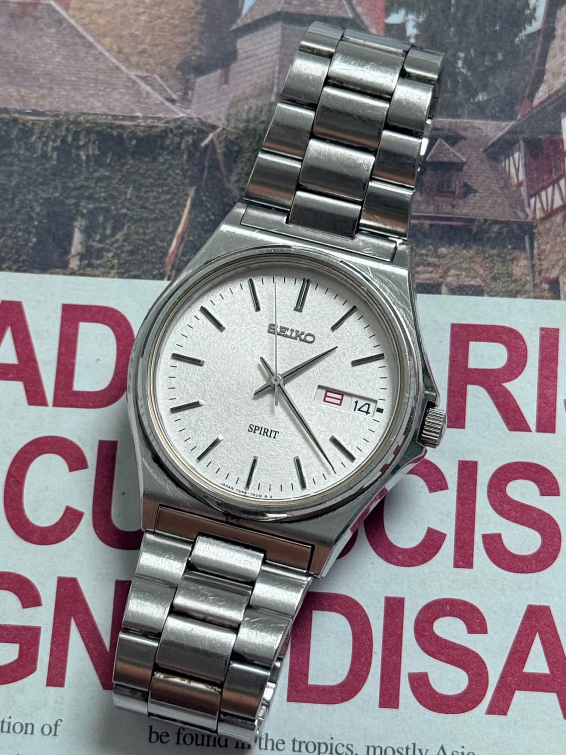 Seiko 세이코 쿼츠 SPRIT 스노우 플레이크 Day-Date 199 상품이미지1